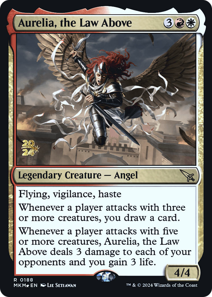 Aurelia, the Law Above (PRE-188)  Foil - Murders at Karlov Manor Promos