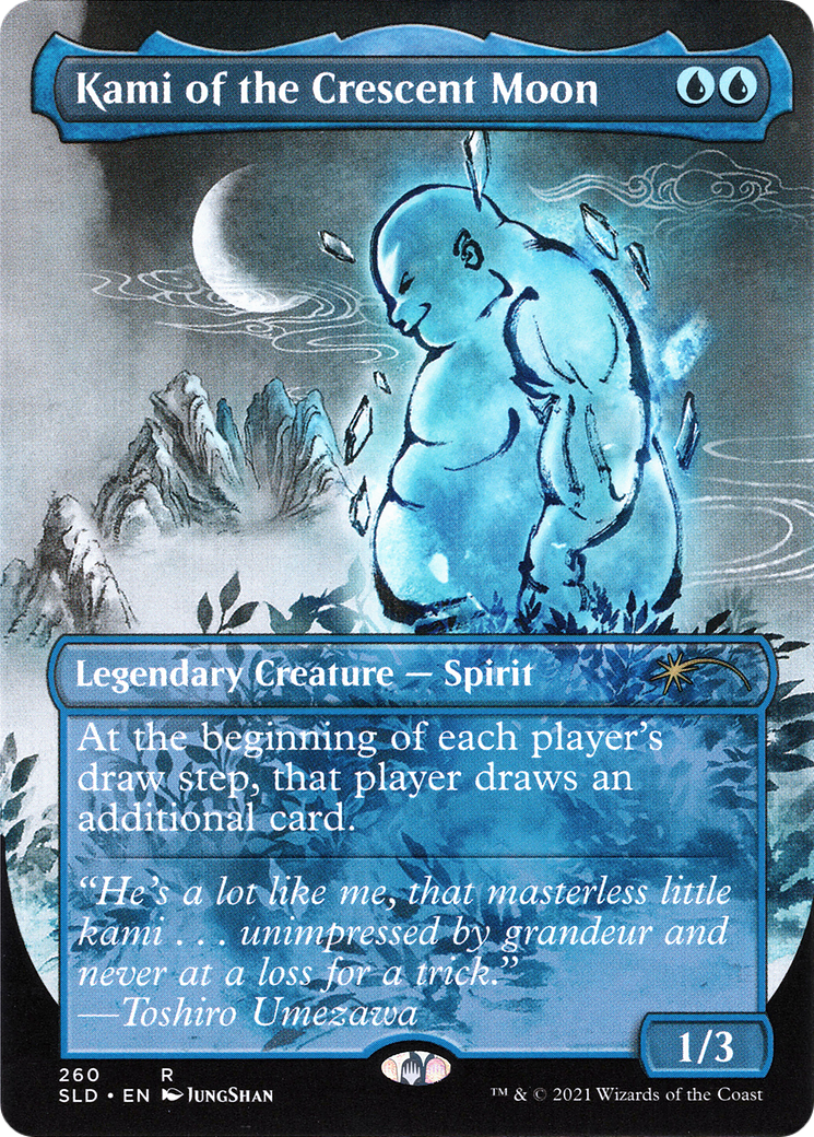 Kami of the Crescent Moon (SLD-260)  Foil - Secret Lair Drop (Borderless)