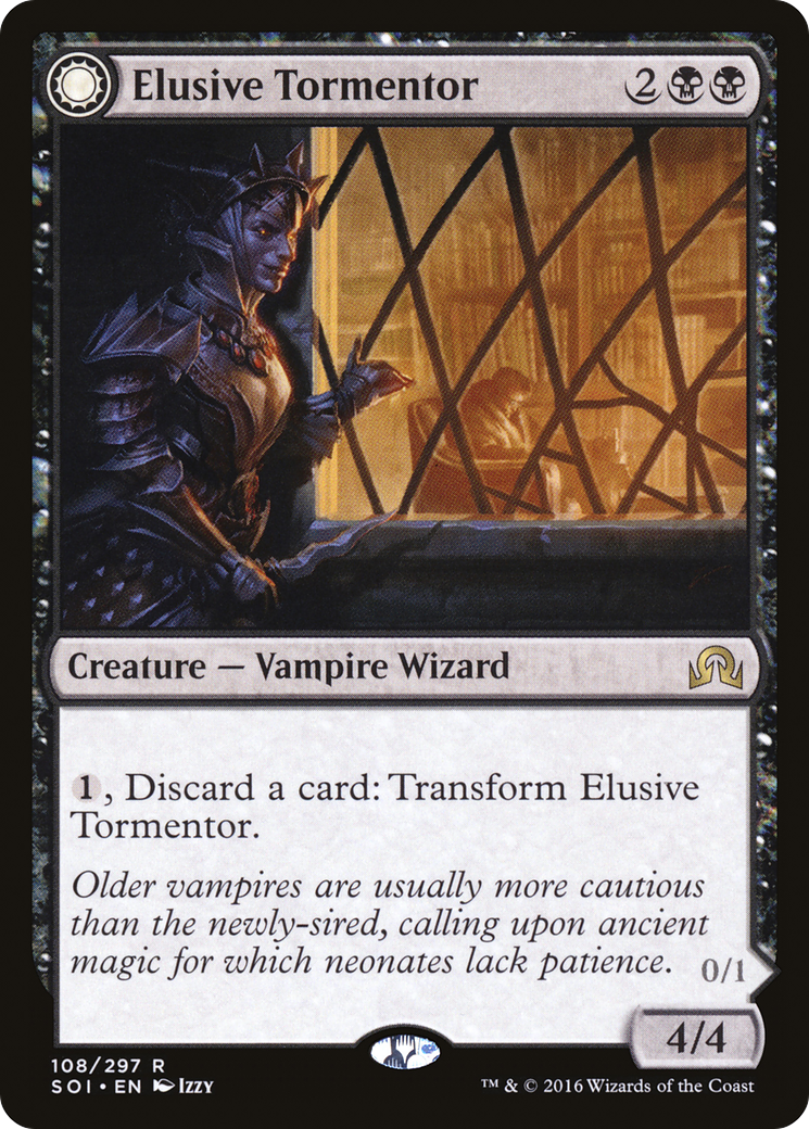 Elusive Tormentor (SOI-108) - Shadows over Innistrad: (Double Faced Transform) Foil