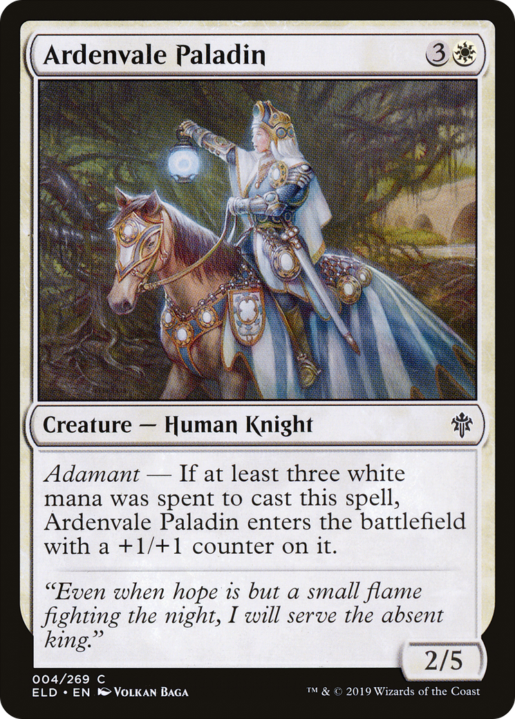 Ardenvale Paladin (ELD-004)  Foil - Throne of Eldraine