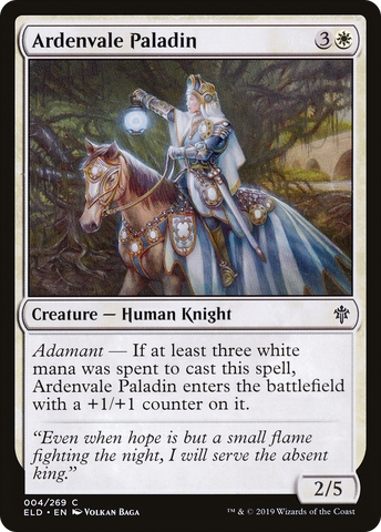 Ardenvale Paladin (ELD-004)  Foil - Throne of Eldraine