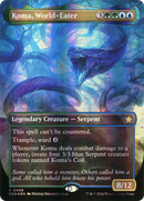 Koma, World-Eater (Borderless) (Mana Foil) (FDN-408)  Foil - Foundations