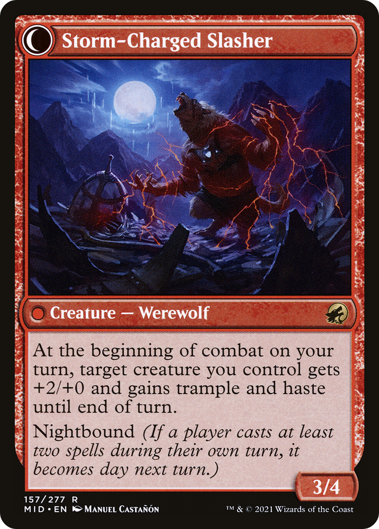 Reckless Stormseeker (MID-157)  - Innistrad: Midnight Hunt: (Double Faced Transform)