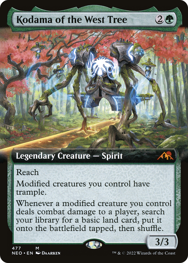 Kodama of the West Tree (Extended Art) (NEO-477) - Kamigawa: Neon Dynasty: (Extended Art)