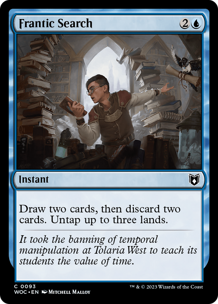 Frantic Search (WOC-093)  - Wilds of Eldraine Commander