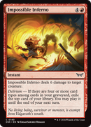 Impossible Inferno (DSK-140)  Foil - Duskmourn: House of Horror