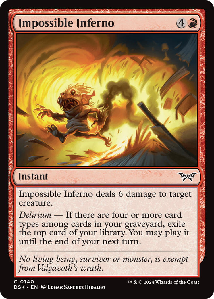 Impossible Inferno (DSK-140)  - Duskmourn: House of Horror