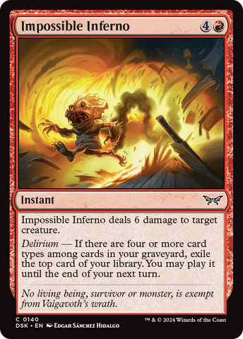 Impossible Inferno (DSK-140)  - Duskmourn: House of Horror