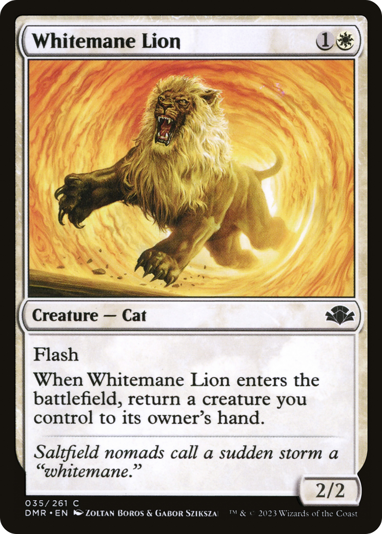 Whitemane Lion (DMR-035)  - Dominaria Remastered