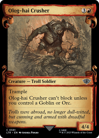 Olog-Hai Crusher (Showcase Scrolls) (LTR-591)  Foil - The Lord of the Rings: Tales of Middle-earth: (Showcase)