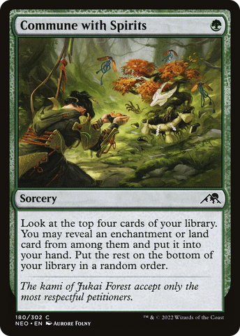 Commune with Spirits (NEO-180)  - Kamigawa: Neon Dynasty