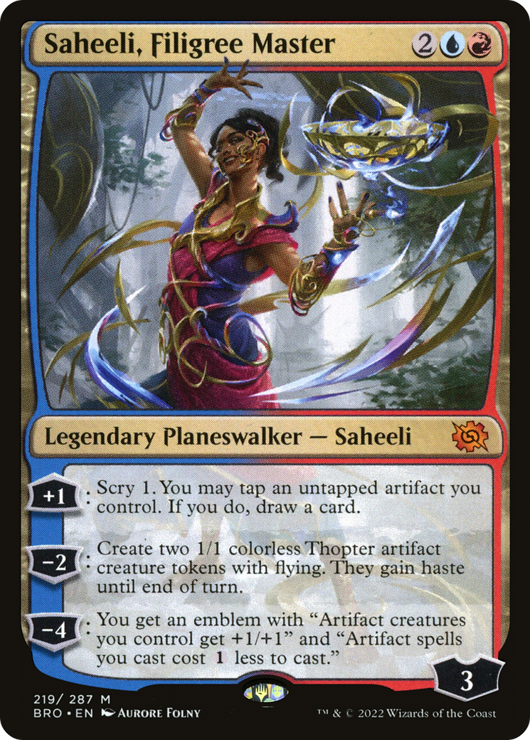 Saheeli, Filigree Master (BRO-219)  Foil - The Brothers' War