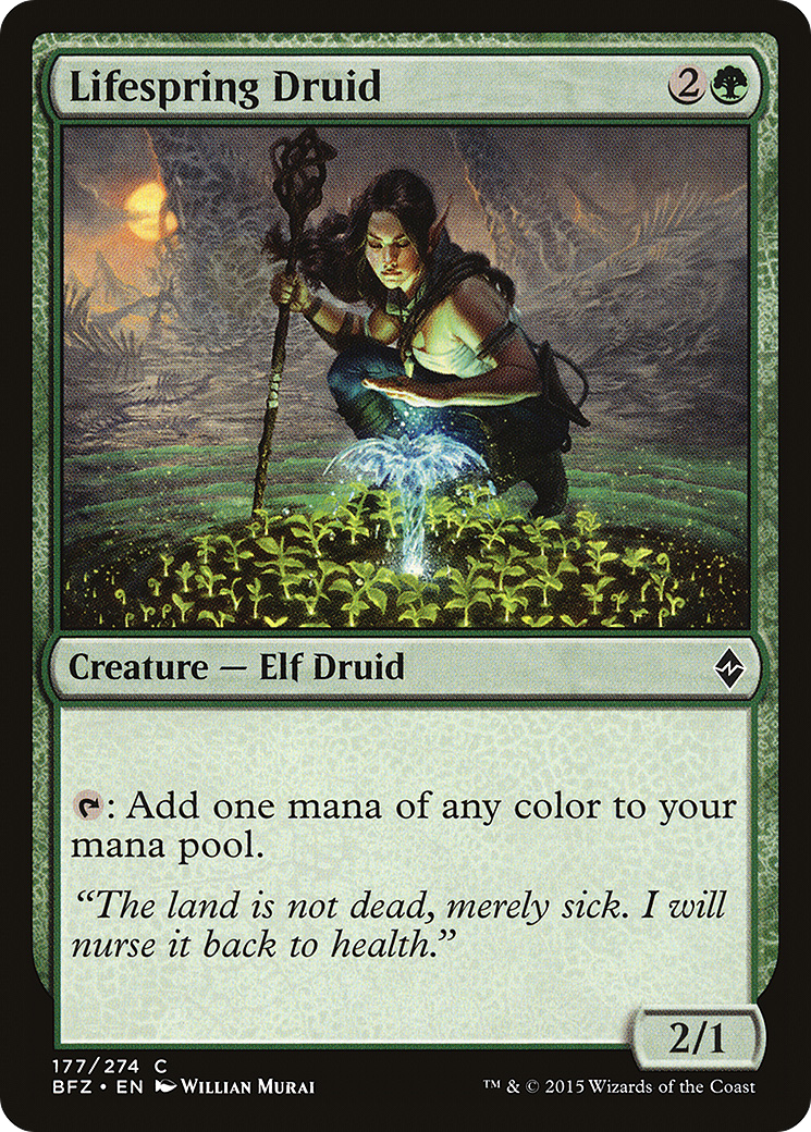 Lifespring Druid (BFZ-177)  Foil - Battle for Zendikar