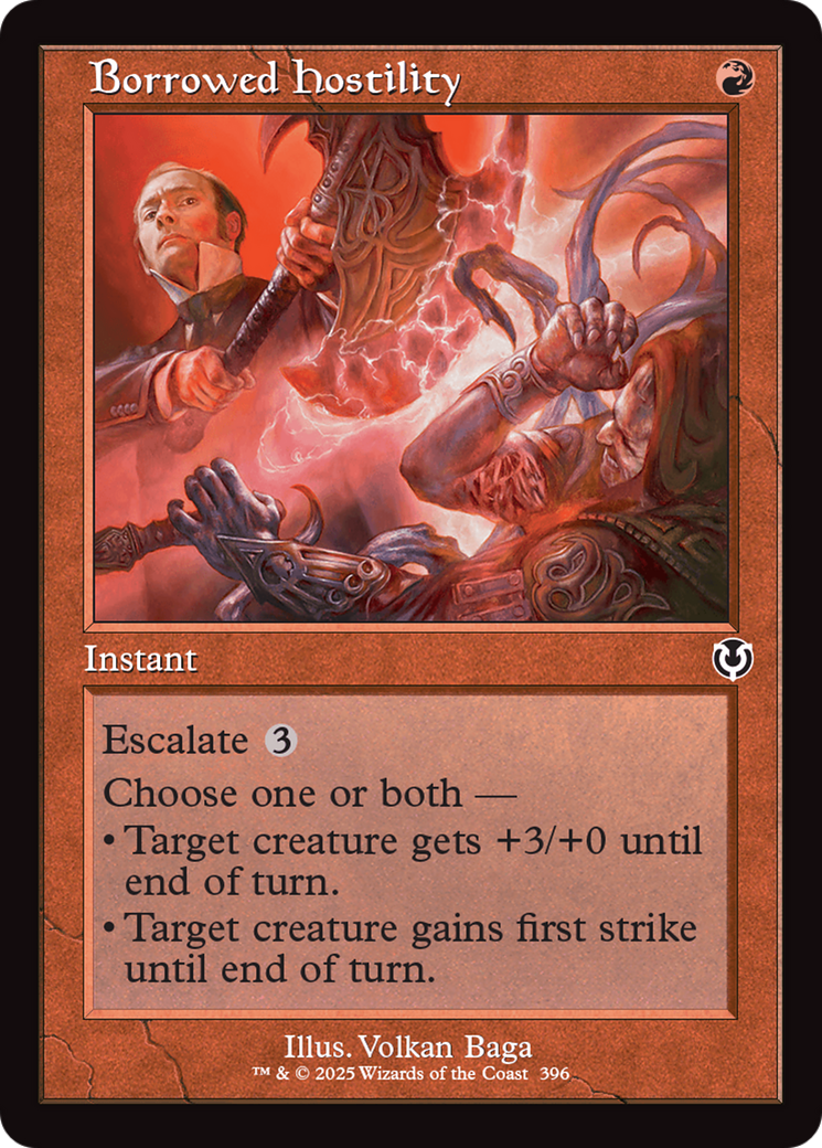 Borrowed Hostility (Retro Frame) (INR-396)  Foil - Innistrad Remastered