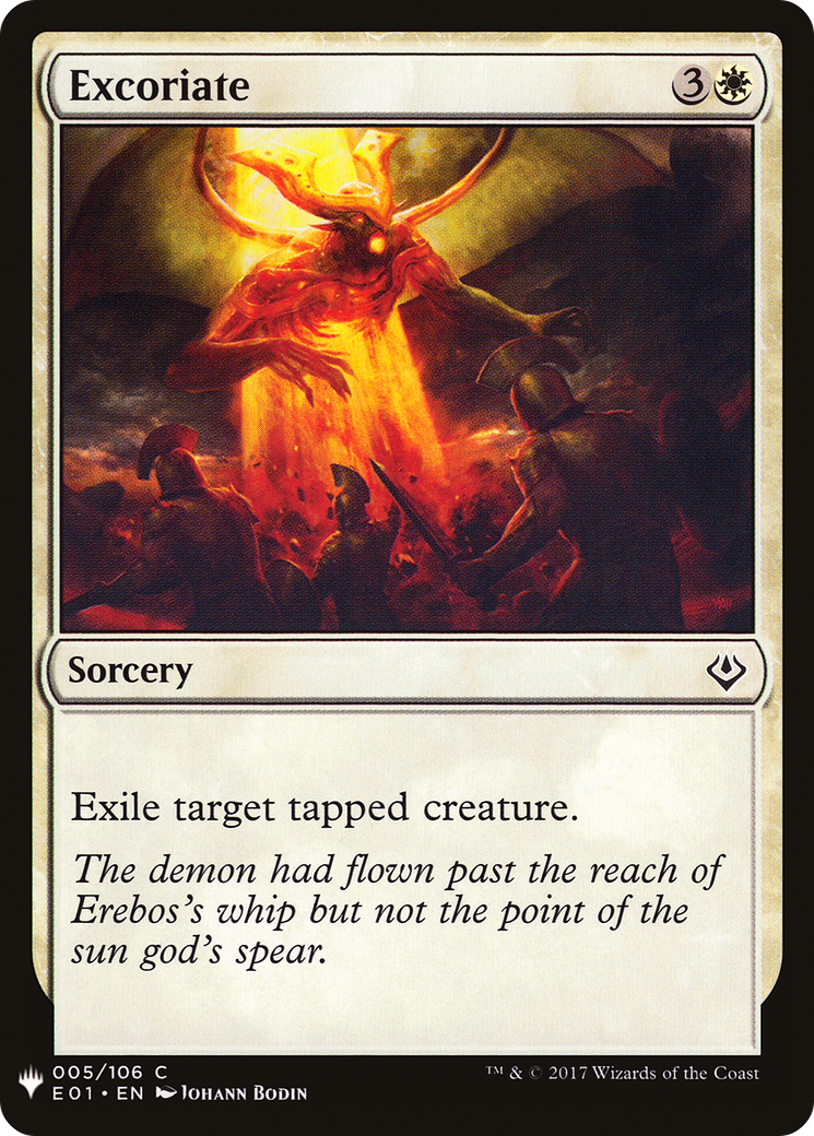 Excoriate (LIST-E01-5)  - The List