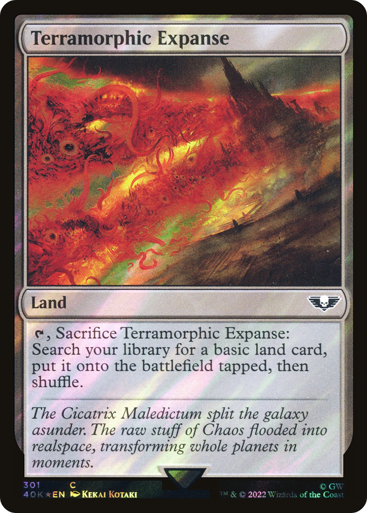 Terramorphic Expanse (Surge Foil) [Universes Beyond: Warhammer 40,000]