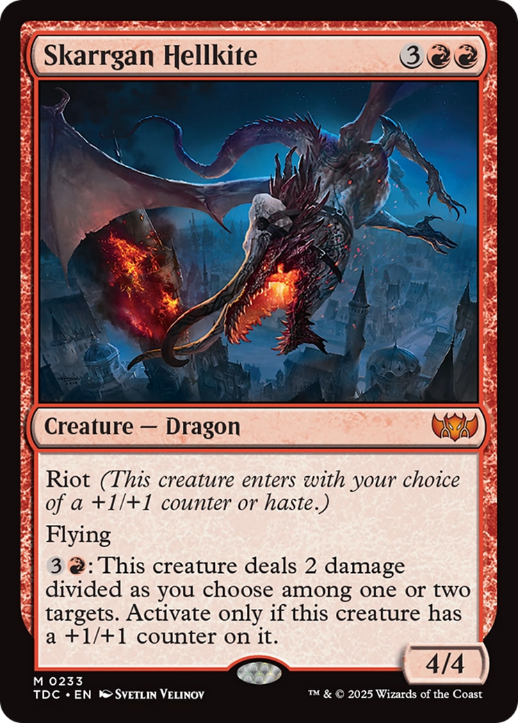 Skarrgan Hellkite (TDC-233) - Commander: Tarkir: Dragonstorm