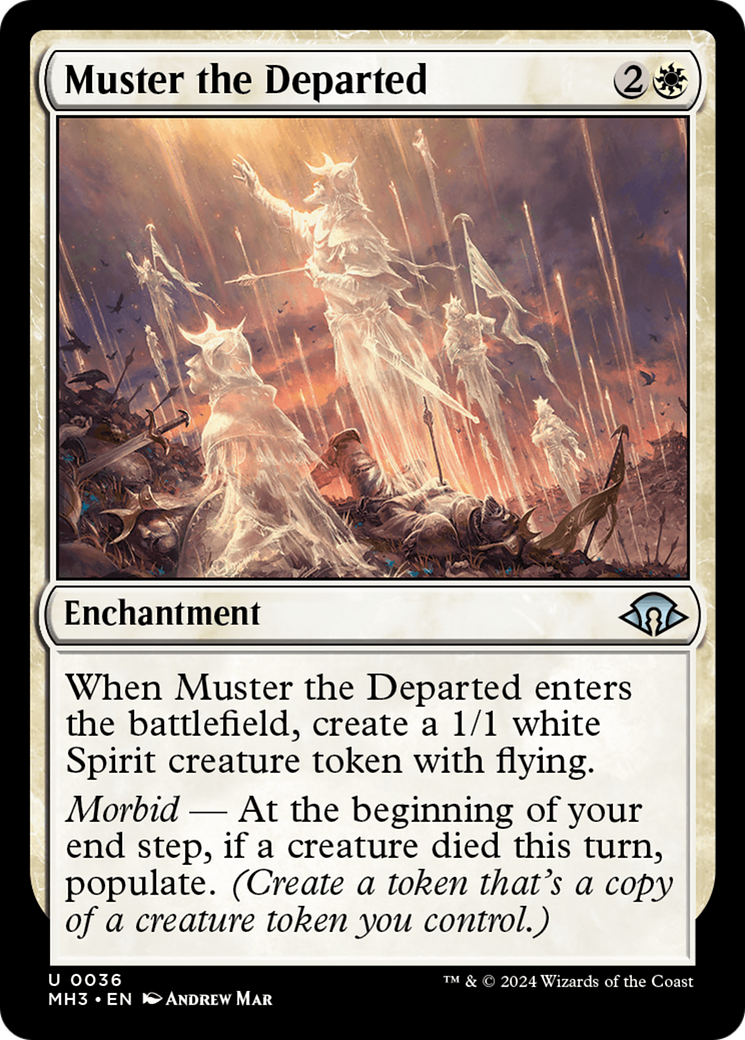 Muster the Departed (MH3-036)  Foil - Modern Horizons 3