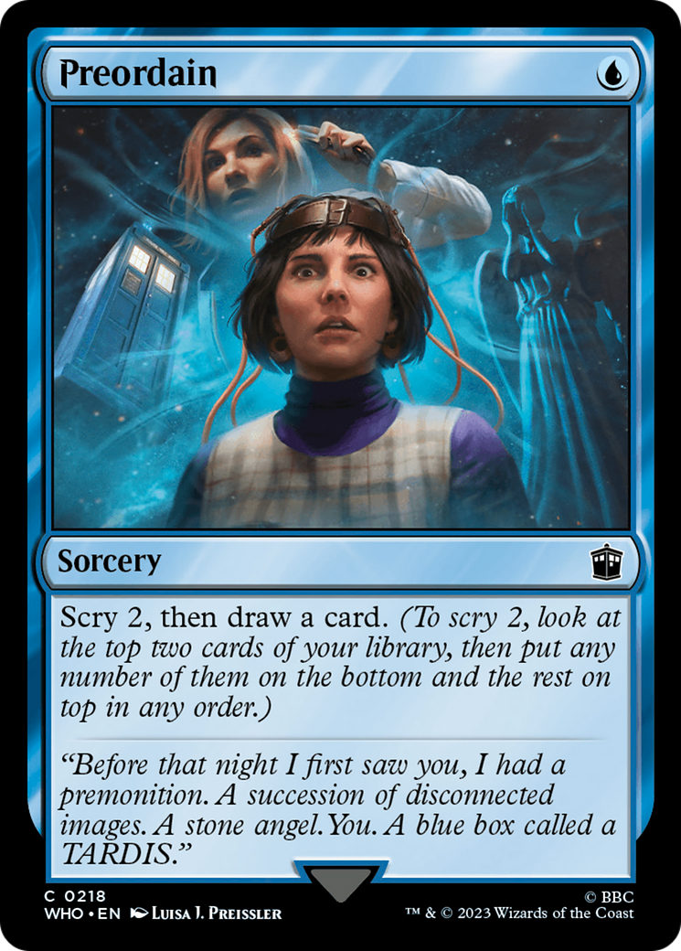 Preordain (WHO-218)  Foil - Doctor Who