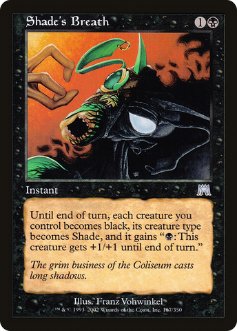 Shade's Breath (ONS-167) - Onslaught Foil