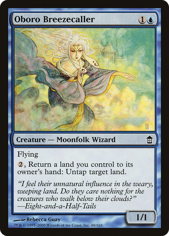 Oboro Breezecaller (SOK-048)  Foil - Saviors of Kamigawa