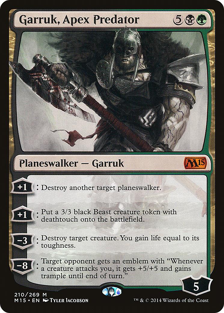 Garruk, Apex Predator (M15-210)  Foil - Magic 2015