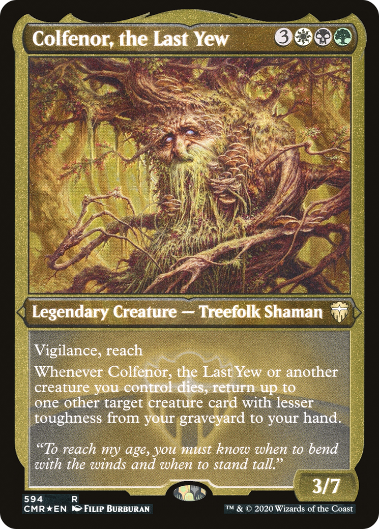 Colfenor, the Last Yew (Foil Etched) (CMR-594) - Commander Legends Etched Foil