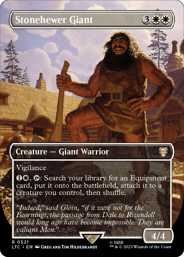 Stonehewer Giant (Borderless) (LTC-521) - Tales of Middle-earth Commander (Borderless) Foil