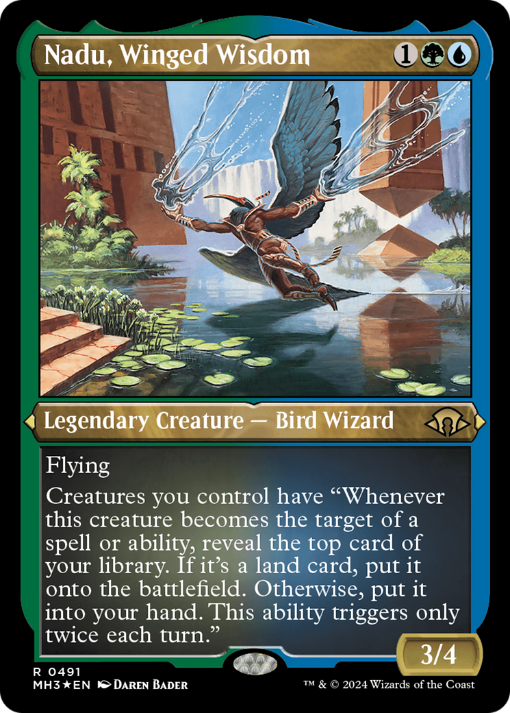 Nadu, Winged Wisdom (Foil Etched) (MH3-491)  Foil - Modern Horizons 3