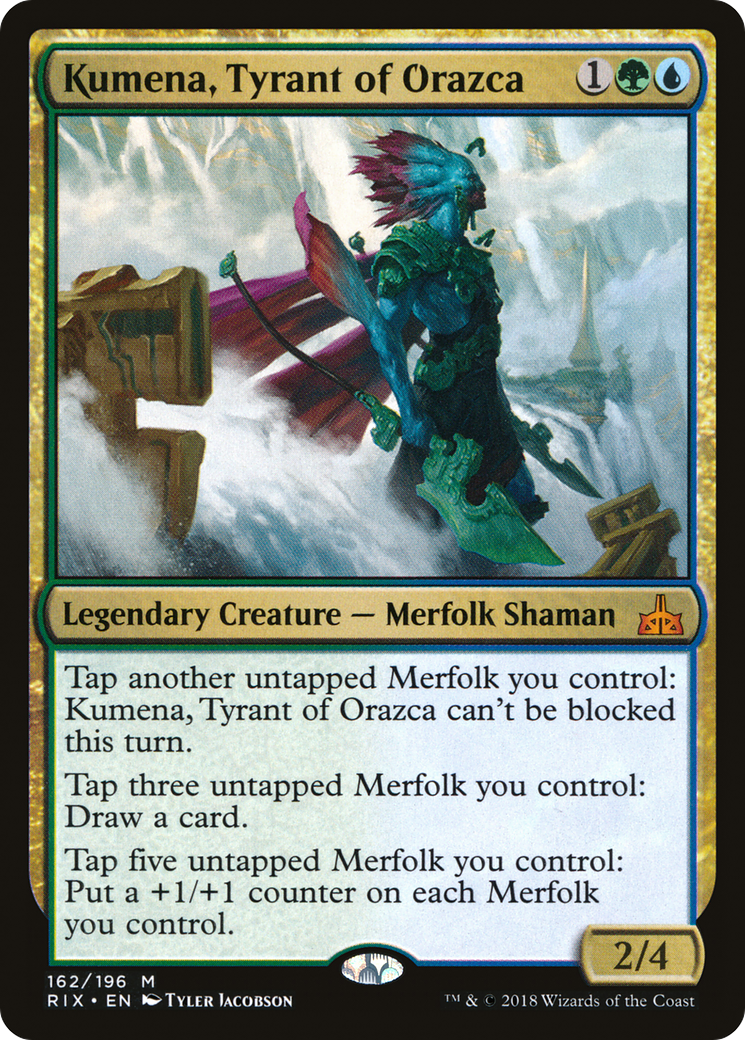 Kumena, Tyrant of Orazca (RIX-162)  Foil - Rivals of Ixalan