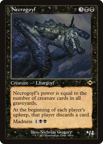 Necrogoyf (Retro Frame) (MH2-398)  Foil - Modern Horizons 2