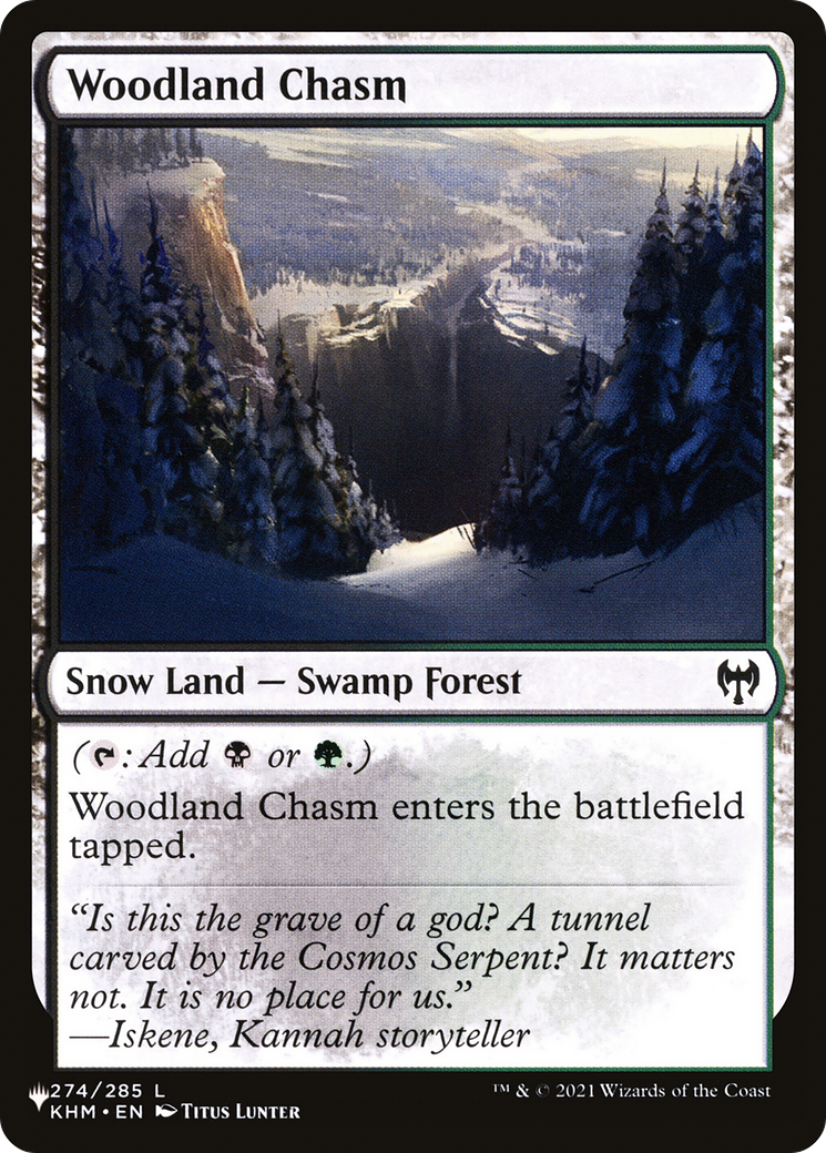 Woodland Chasm (LIST-274)  - The List: (snow)