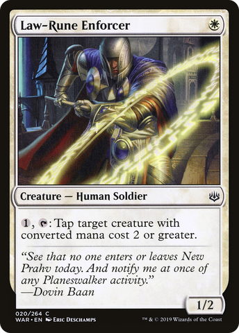 Law-Rune Enforcer (WAR-020)  Foil - War of the Spark