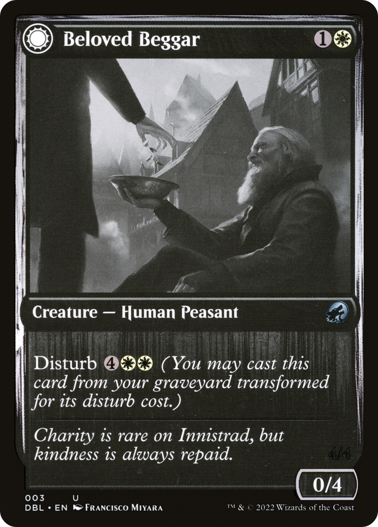 Beloved Beggar (DBL-003)  - Innistrad: Double Feature: (Double Faced Transform)