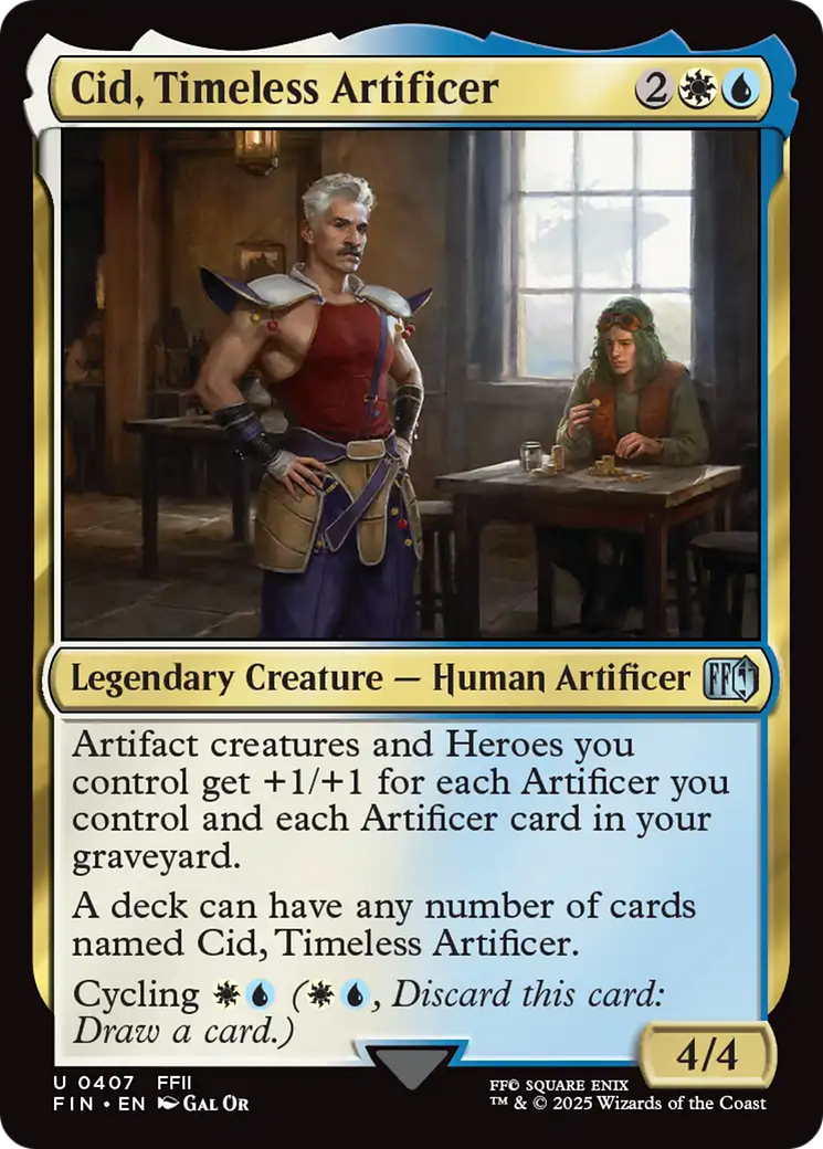 Cid, Timeless Artificer (FIN-407) - FINAL FANTASY Foil
