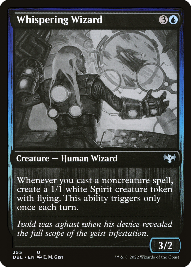 Whispering Wizard (DBL-355)  Foil - Innistrad: Double Feature