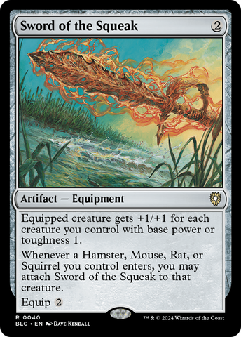 Sword of the Squeak (BLC-040)  - Bloomburrow Commander