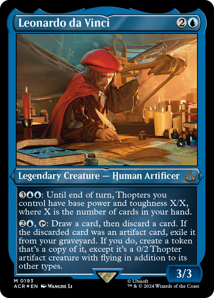 Leonardo da Vinci (ACR-193)  Etched Foil - Assassin's Creed