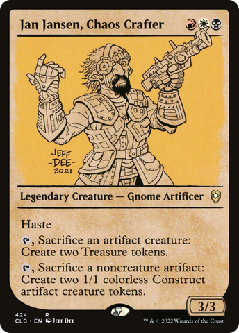 Jan Jansen, Chaos Crafter (Showcase) (CLB-424)  - Commander Legends: Battle for Baldur's Gate: (Showcase)