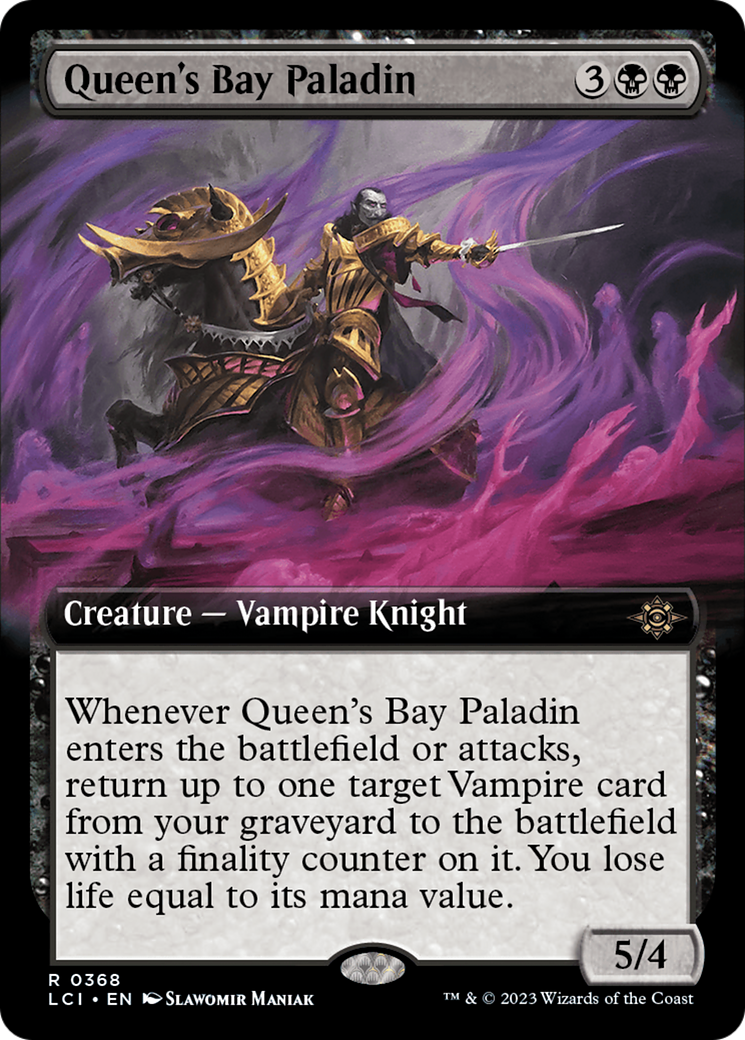 Queen's Bay Paladin (Extended Art) (LCI-368) - The Lost Caverns of Ixalan: (Extended Art) Foil