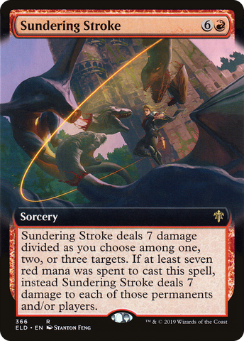 Sundering Stroke (Extended Art) (ELD-366)  - Throne of Eldraine: (Extended Art)