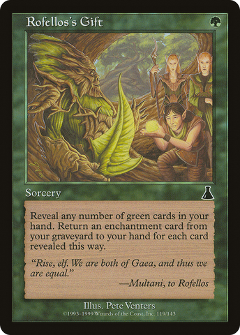 Rofellos's Gift (UDS-119)  Foil - Urza's Destiny