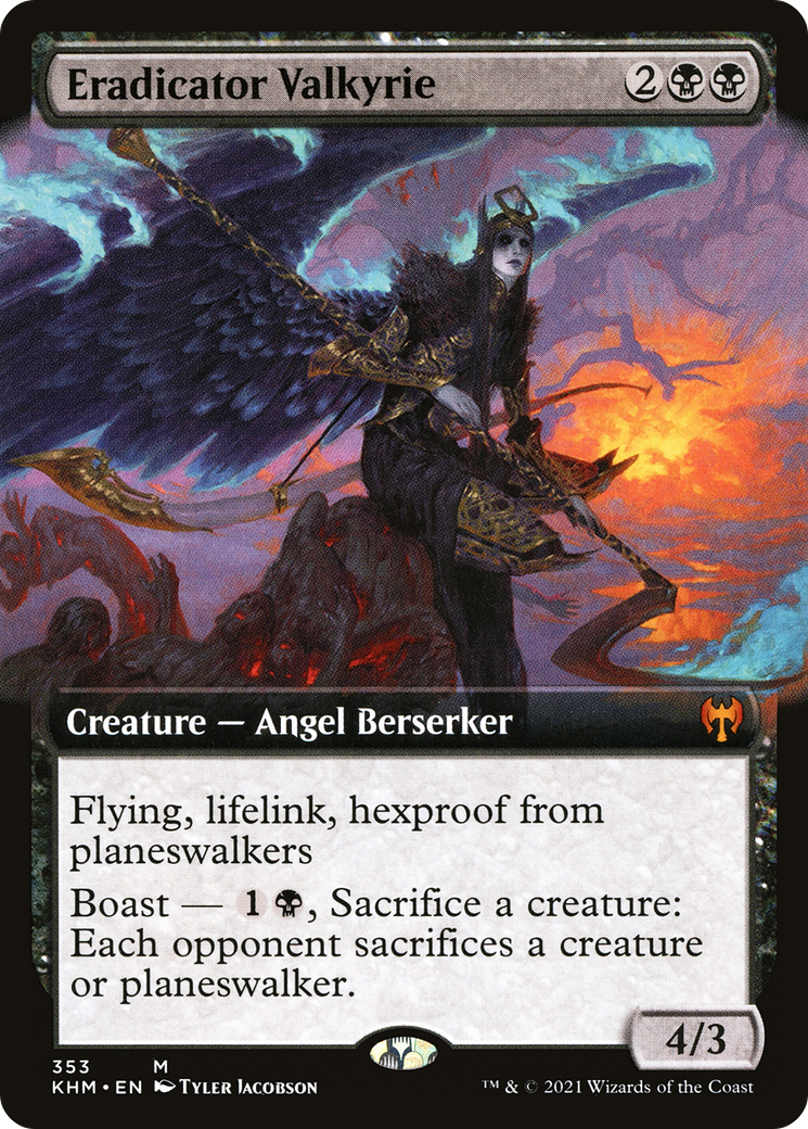 Eradicator Valkyrie (Extended Art) (KHM-353)  Foil - Kaldheim: (Extended Art)