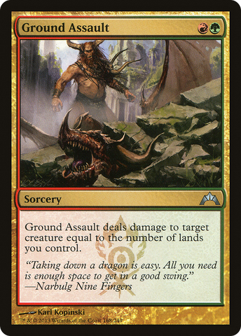 Ground Assault (GTC-168)  Foil - Gatecrash