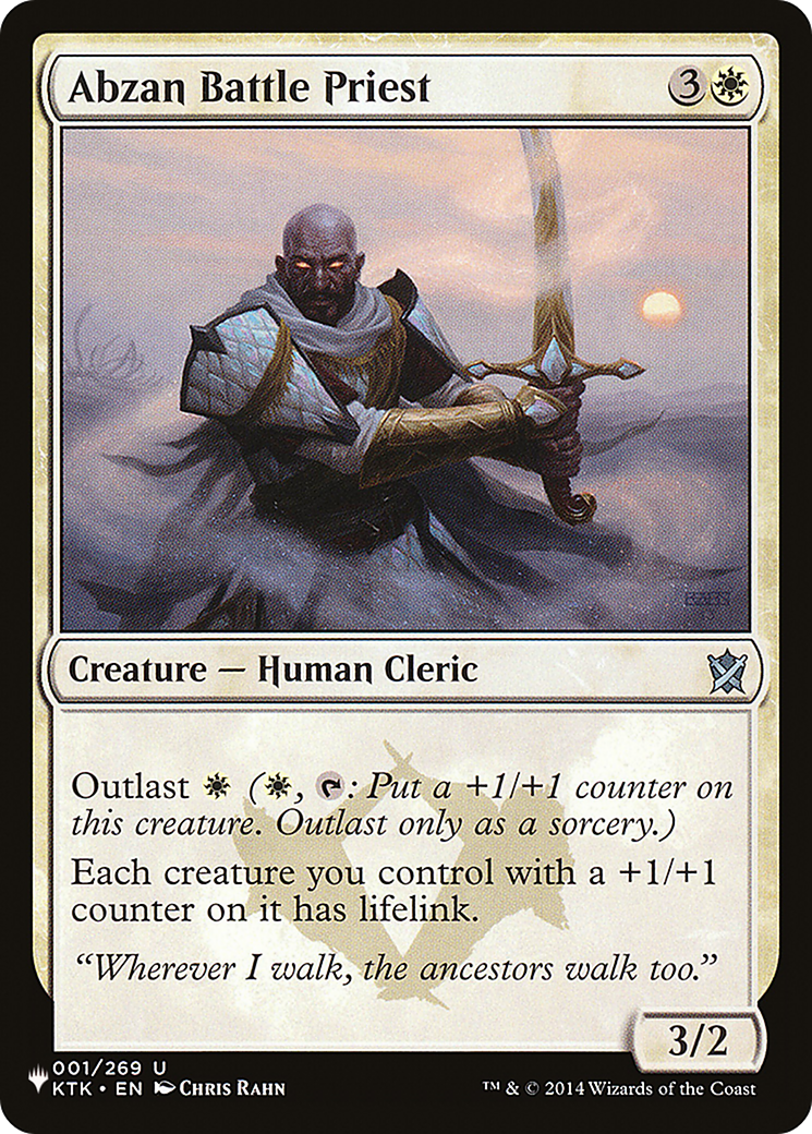 Abzan Battle Priest (LIST-KTK-1)  - The List