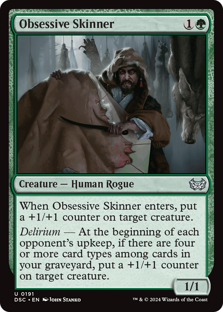 Obsessive Skinner (DSC-191)  - Duskmourn: House of Horror Commander