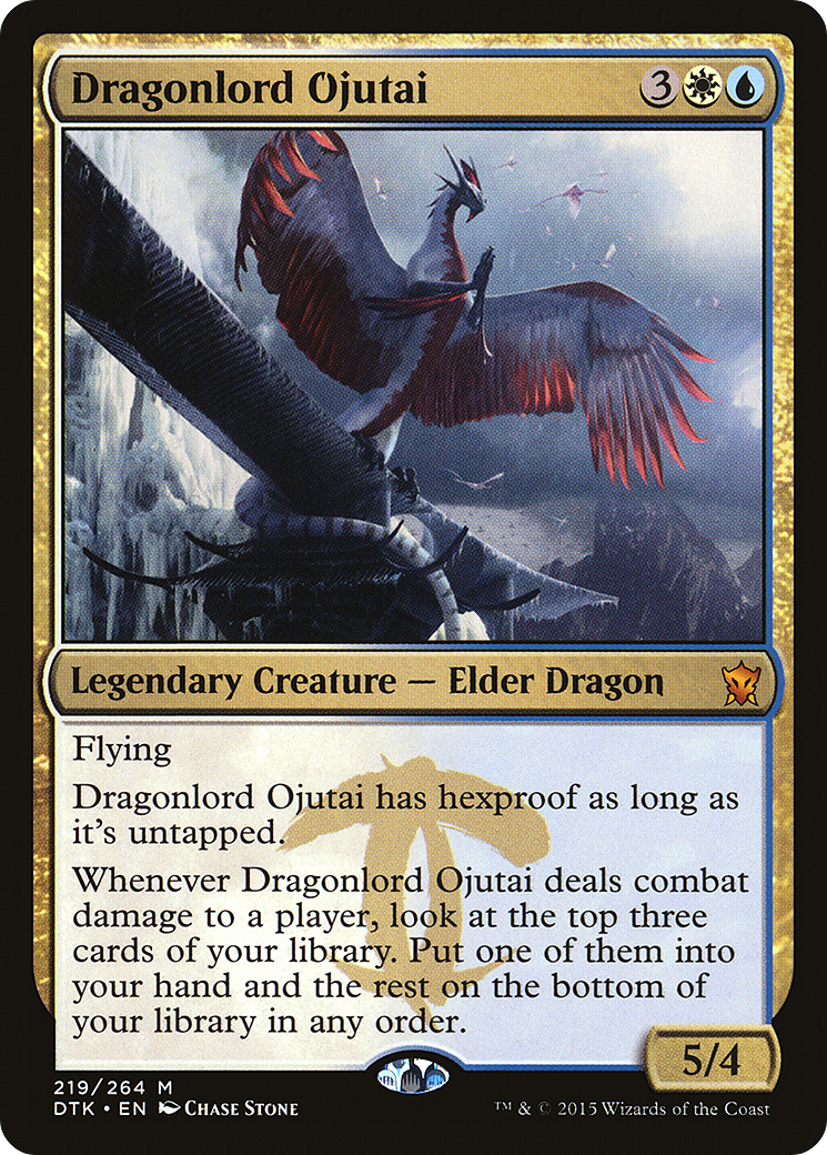 Dragonlord Ojutai (DTK-219)  - Dragons of Tarkir