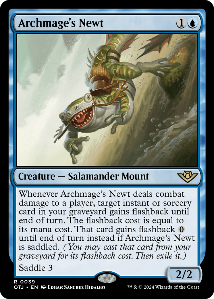 Archmage's Newt (OTJ-039)  Foil - Outlaws of Thunder Junction