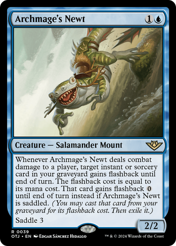 Archmage's Newt (OTJ-039)  Foil - Outlaws of Thunder Junction