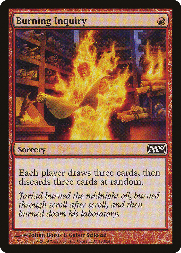 Burning Inquiry (M10-128)  Foil - Magic 2010
